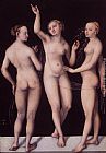 Lucas Cranach The Elder Famous Paintings - The Three Graces